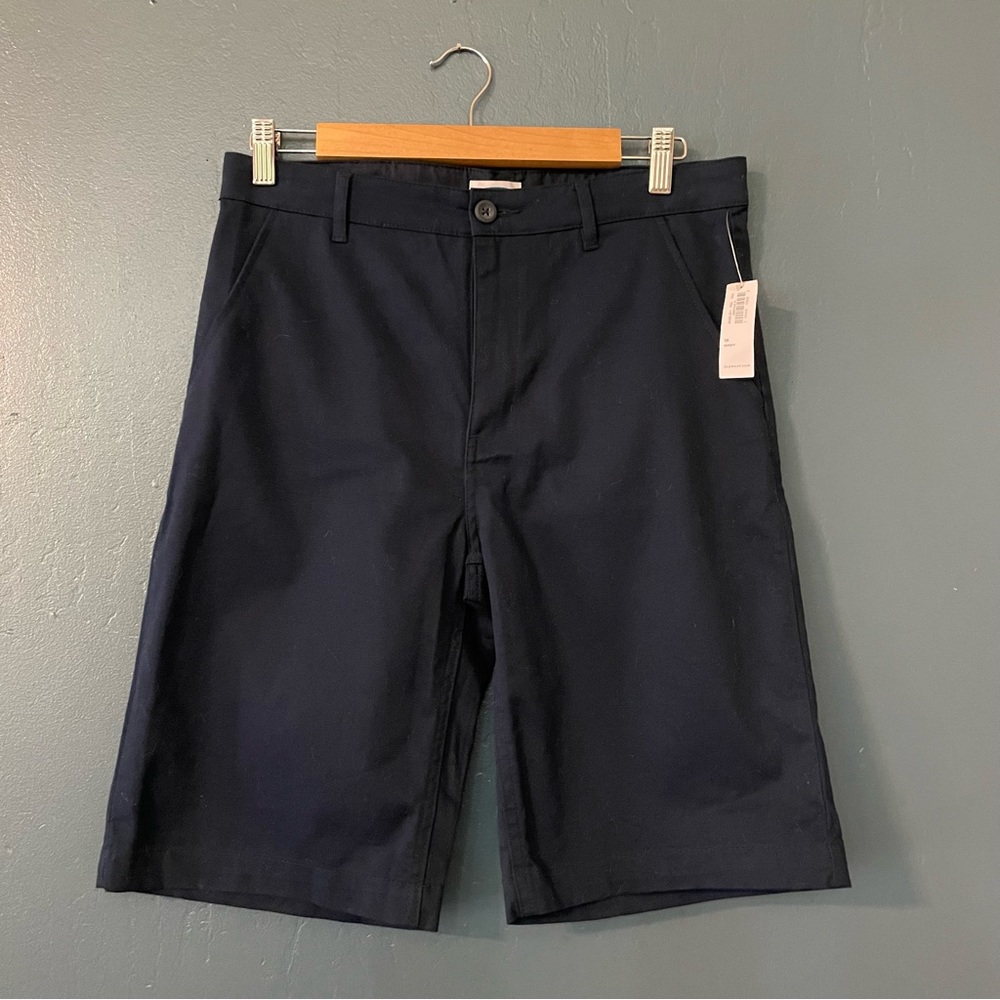 Old Navy Boys Dark Navy Blue Chino Shorts Size 16H